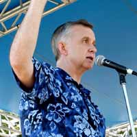 Fred Bartenstein at 40th Reunion of 1st Bluegrass Festival,
Fincastle, VA, 2005