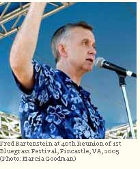 Fred Bartenstein at 40th Reunion of 1st Bluegrass Festival, Fincastle, VA, 2005
