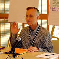 Fred Bartenstein presents at Leadership Bluegrass 2009, March, 2009, BMI, Nashville, TN, March, 2009. (photo: Priscilla Warnock)