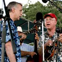 Fred Bartenstein and Phil Zimmerman at 40th Reunion of
1st Bluegrass Festival, Fincastle, VA, 2005